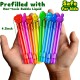 VKTEN 32Pcs Easter Mini Bubble Wands Assortment 8 Colors 8 Styles Easter Bubble Party Favors for Kids, Bubbles for Kids, Easter Toys Gifts, Easter Basket Stuffers Fillers