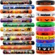 VKTEN 48Pcs Halloween Party Favors Slap Bracelets Rubber Wristbands Assorted Gifts for Kids Girls Boys (Halloween)